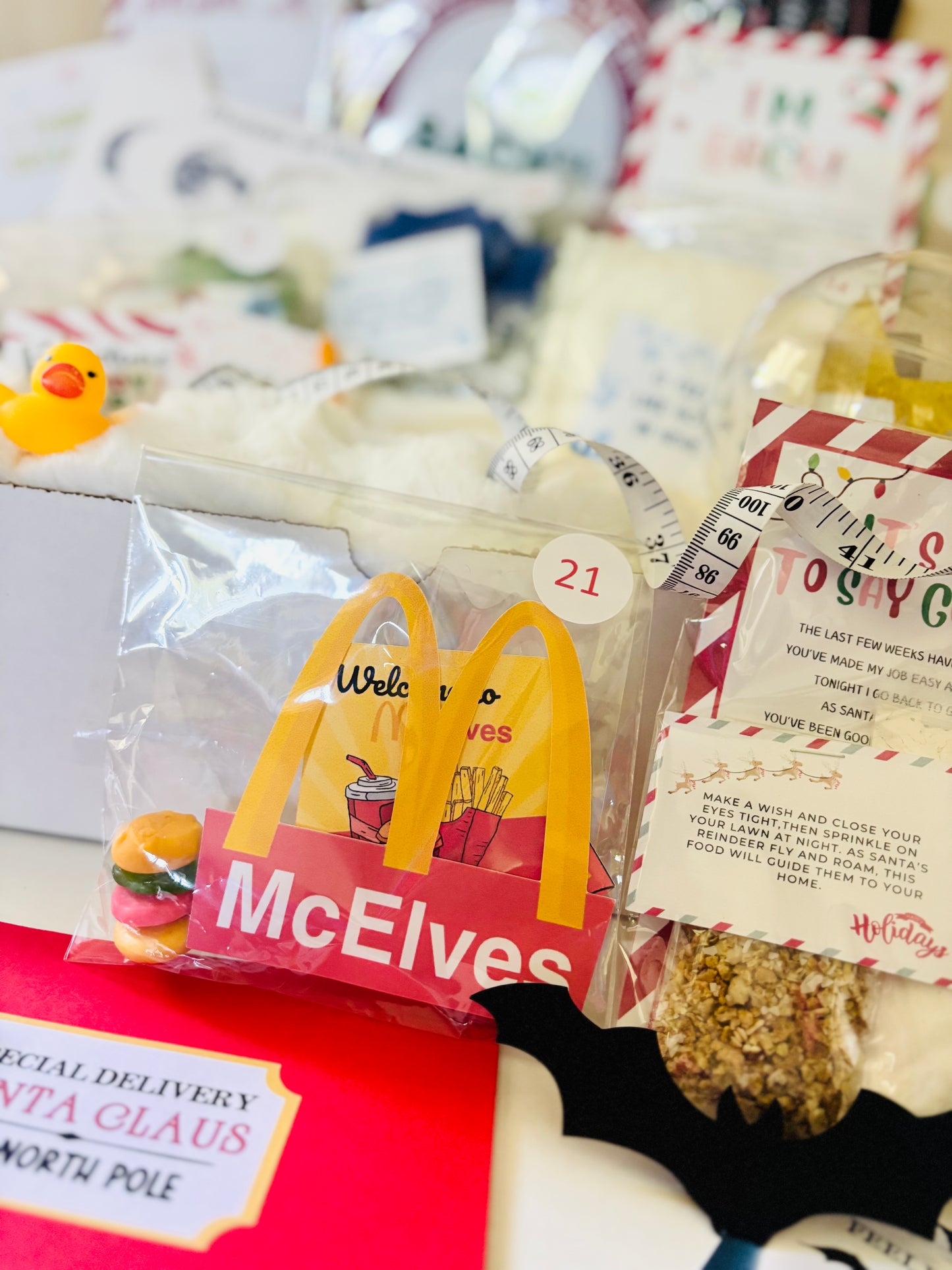 2025 Elf Box for One Elf Household - 24 Days of Elf Mischief & Fun | All New Scenes, No Repeat Days from Last Year
