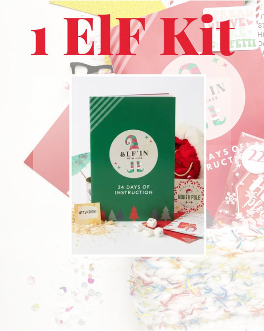 2026 Elf Box for One Elf Household - 24 Days of Elf Mischief & Fun | All New Scenes, No Repeat Days from Last Year